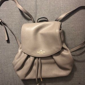 kate spade leather drawstring backpack